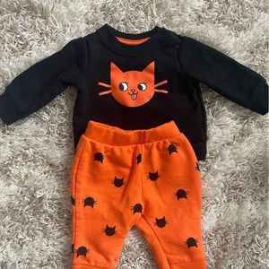 Cat & Jack Newborn 2 Piece Halloween Cat Set